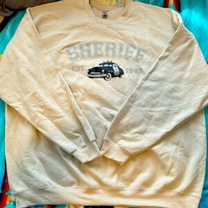 Sheriff crewneck from movie cars.